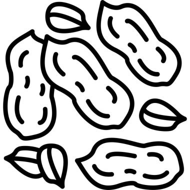 Fasulye ikonu, özet tarzı.