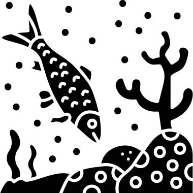 Vektör çizimi. Deniz yaşamı. deniz yaşamı