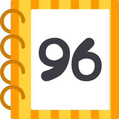 98 yıllık modern simge, vektör illüstrasyonu,