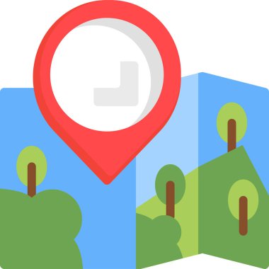 harita konumu simgesi düz biçimli