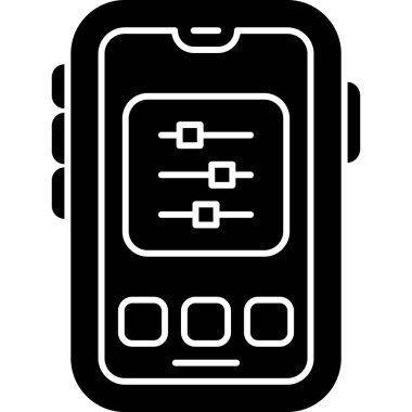 Smartphone Simgesi, vektör illüstrasyonu