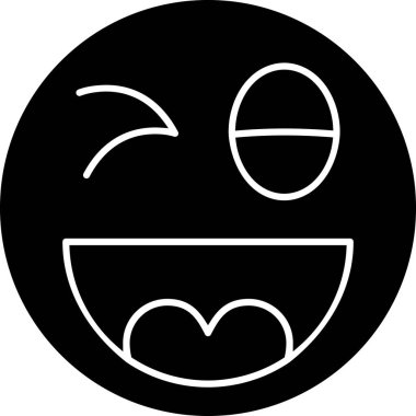 Gülümse. Web simgesi basit tasarım