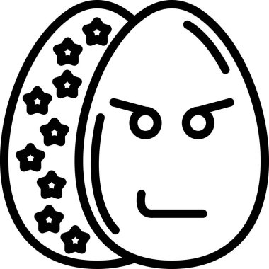 Yumurta. Web simgesi basit illüstrasyon