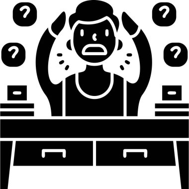 Bir insan simgesinin vektör illüstrasyonu