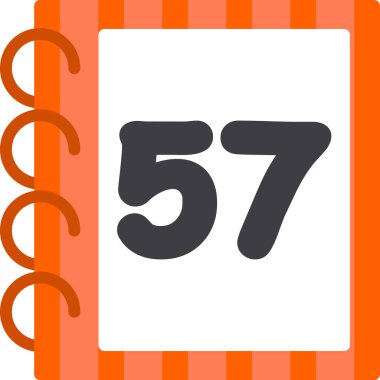 Takvim simgesi vektör illüstrasyonu