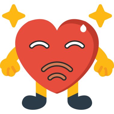 kalp simgeleri düz stil simgesi