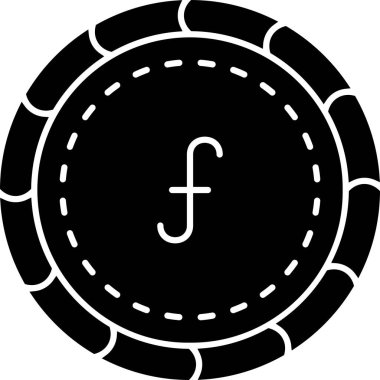 Moda stili izole edilmiş arka planda kumarhane çipleri simgesi