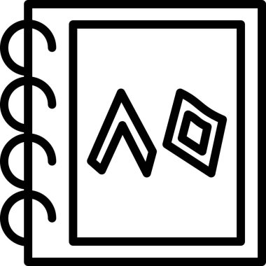 Modern eğitim ikonunun vektör illüstrasyonu