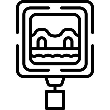 Banyo duş simgesi, taslak biçimi