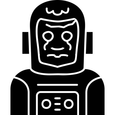 Robot simgesi, vektör çizimi