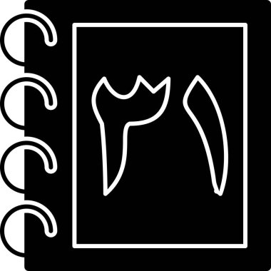 Bir köpek simgesinin vektör illüstrasyonu