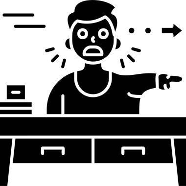 Dizüstü bilgisayarlı bir adamın vektör çizimi. düz biçim.