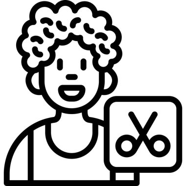 Evlat. Web simgesi basit illüstrasyon