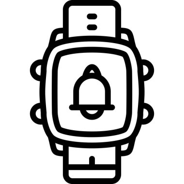 smartwatch simge vektör çizimi