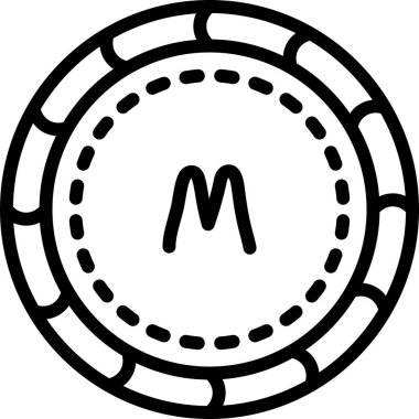 Kumarhane fişleri ikonu. Beyaz arkaplanda izole edilmiş web tasarımı için poker çipleri vektör simgesi