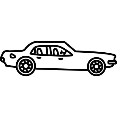 Araç araç simgesi vektör çizimi tasarımı