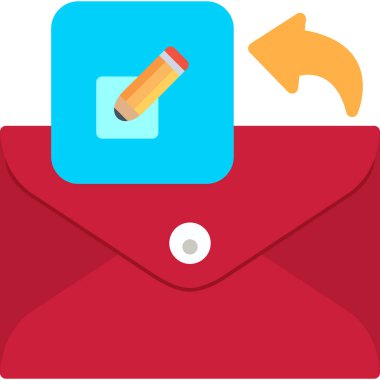 Zarf harf vektör simgesi