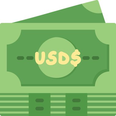 Para için. Web simgesi basit illüstrasyon