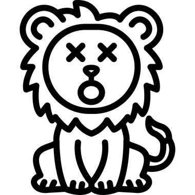 Kızgın çizgi film kaplan surat.