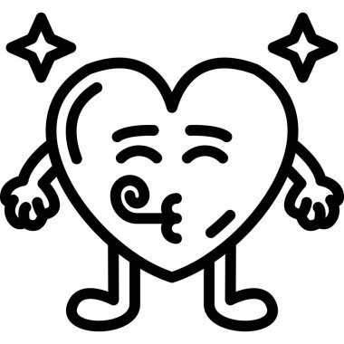 Boks kalbi ikonu vektör çizimi çizimi