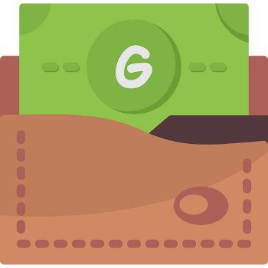 Nakit para ikonu düz stil