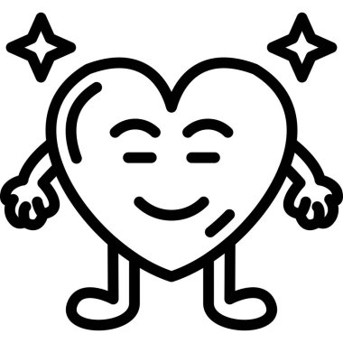 Boks kalbi simgesi, vektör illüstrasyonu