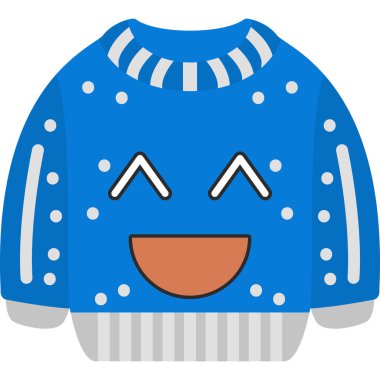 Kazak ikonu. Web için örülmüş vektör simgelerinin basit çizimi