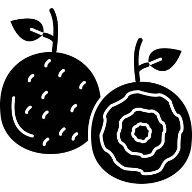 Karpuz. Web simgesi basit illüstrasyon