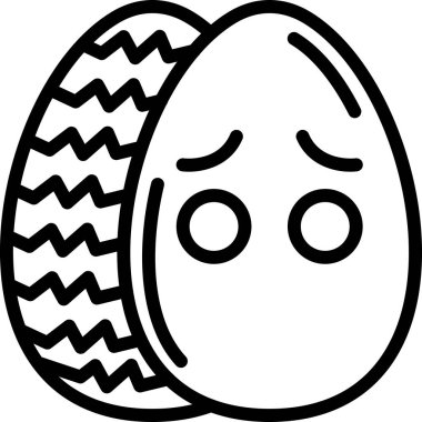 üzgün yumurta simgesi, taslak biçimi