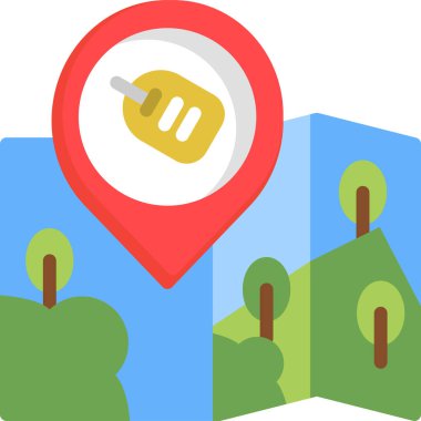 gps gps konum simgesi doldurulmuş dış hat biçimi