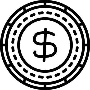 Para için. Web simgesi basit tasarım