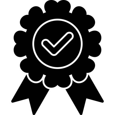 Kolayca düzenleyebilen veya düzenleyebilen rozet ödülü vektör simgesi