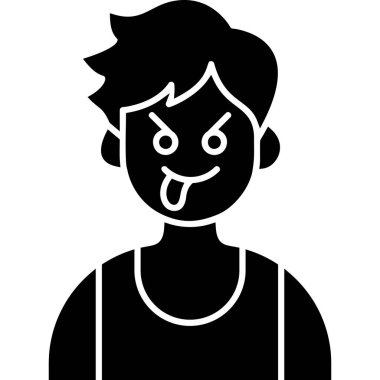 Cadılar Bayramı maskeli çocuk, vektör çizimi tasarımı