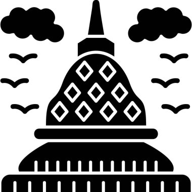 Mimari yapı şehir simgesi taslak biçiminde