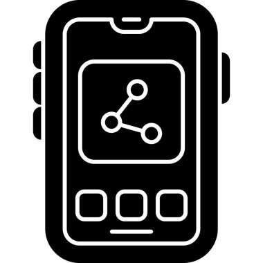 smartwatch vektör çizgisi simgesi