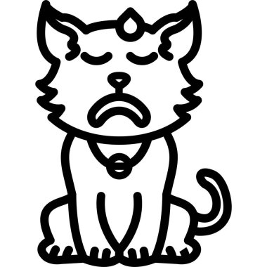 kızgın kedi simgesi, taslak biçimi