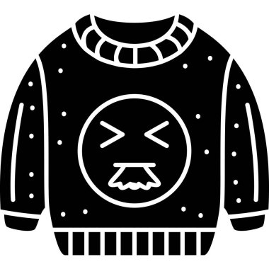 Kış kazak simgesi, anahat stili