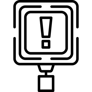 hata uyarı simgesi dış hat biçiminde