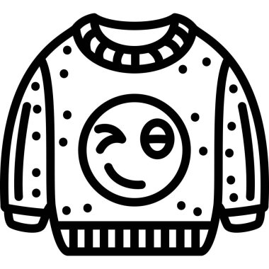 Kıyafet ikonu. Web için kıyafet vektör simgelerinin özet çizimi