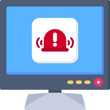 bilgisayar izleyici simgesi düz biçimli