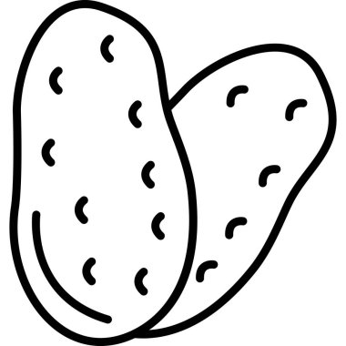 Tatlı patates. Basit illüstrasyon