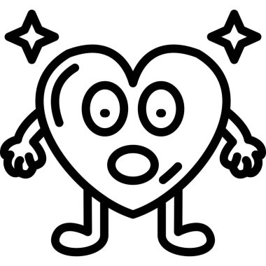 Kalp. Web simgesi basit tasarım