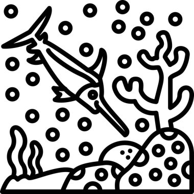 Çizgi film simgesinin vektör çizimi