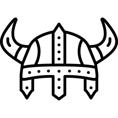 Bir Viking siyah simgesinin vektörü