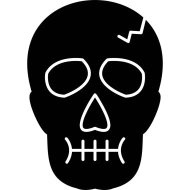 Kurukafa simgesi vektör illüstrasyonu