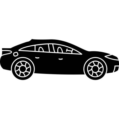 Elektrikli araba simgesi, basit biçim