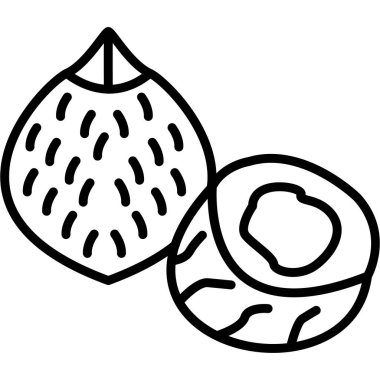 Meyve karpuzu ikonu. Beyaz arkaplanda izole edilmiş web tasarımı için meyve vektörü simgesi