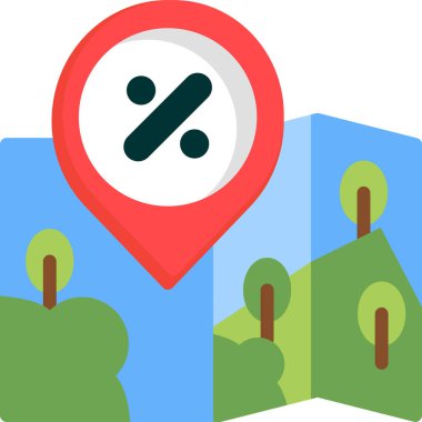 harita konumu simgesi düz biçimli