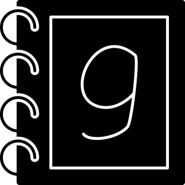 Bir harfin vektör illüstrasyonu