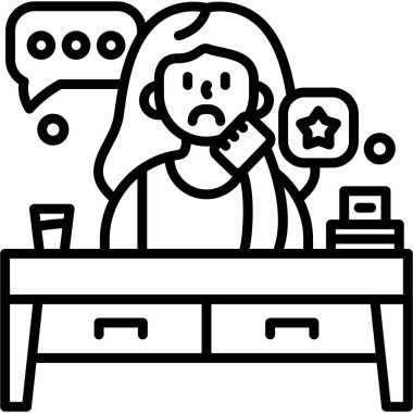 Müşteri servis simgesi vektör tasarımı grafiği